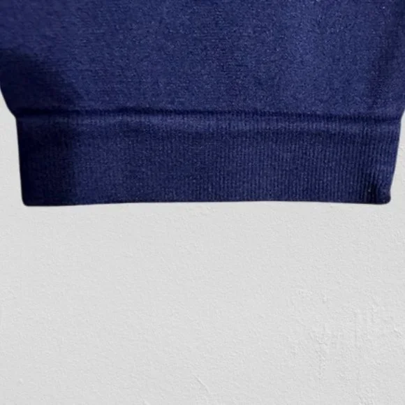 Navy Blue Seamless Plus Size Full Length Leggings - Picture 3 of 3